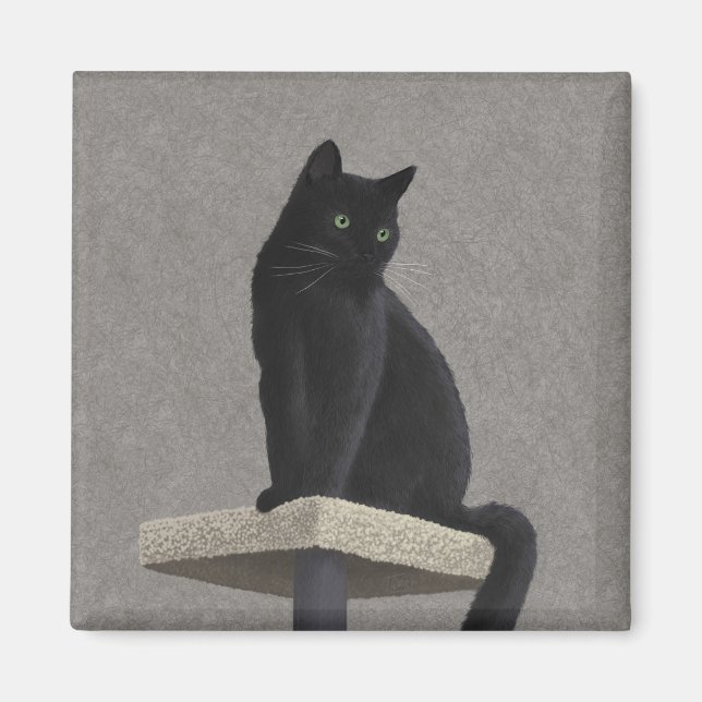 Black Cat Royalty Magnet (Framsidan)