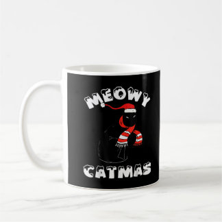Black Cat Sarcastic God jul Kaffemugg