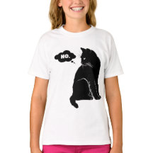 Black Cat Says No – Funny Cat Lover