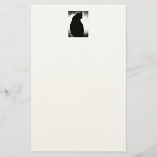 Black Cat Silhouette Brevpapper