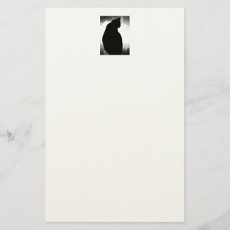 Black Cat Silhouette Brevpapper
