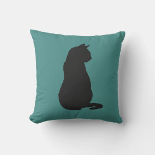 Black Cat Silhouette Cat Lover Dekorativ kudde