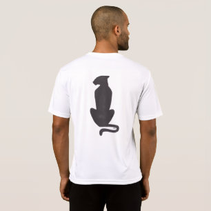 Black Cat Silhouette manar white Sport-Tek T-shirt