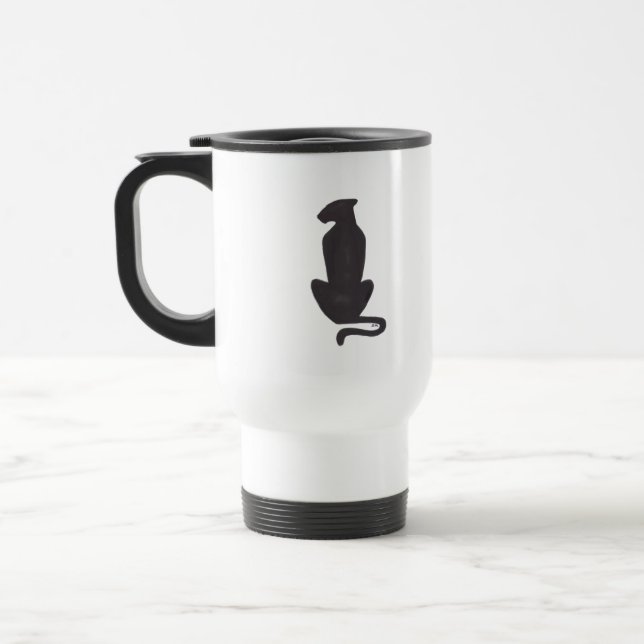 Black Cat Silhouette-penuter mugg (Vänster)