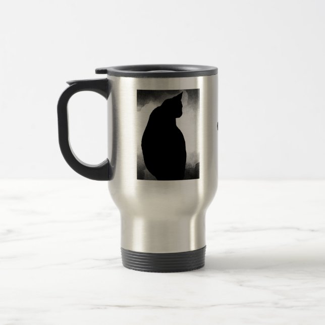 Black Cat Silhouette Resemugg (Vänster)