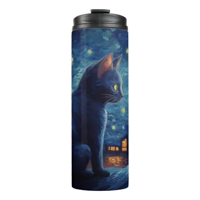 Black Cat sitta på byggnad (Framsida)