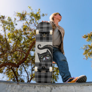 BLACK CAT Skateboard-däck Mini Skateboard Bräda 18,5 Cm