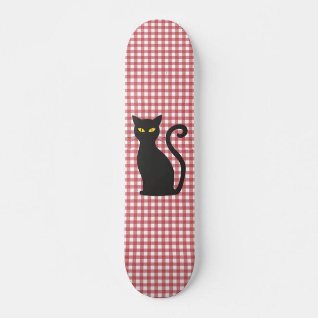 BLACK CAT-SKATEBOARER MINI SKATEBOARD BRÄDA 18,5 CM (Framsida)