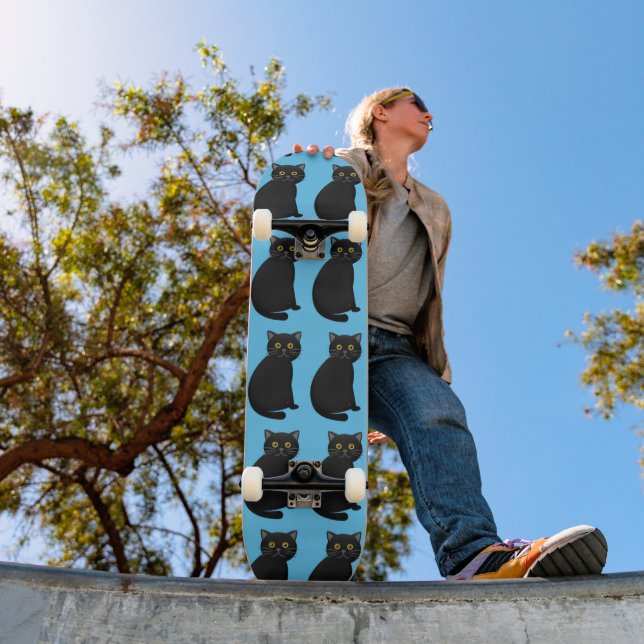 BLACK CAT-SKATEBOARER MINI SKATEBOARD BRÄDA 18,5 CM (Utomhus 1)
