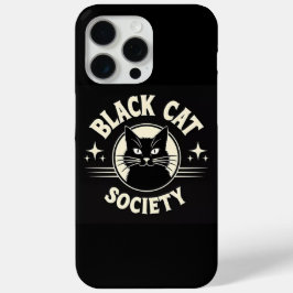 Black Cat Society Gothic Halloween iPhone 15