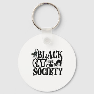 Black Cat Society Nyckelring