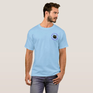 Black Cat Society T-shirt in Blue