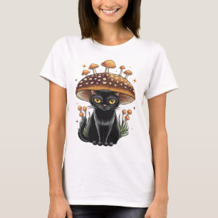 Black Cat Spooky Kattdjur Cat Lover Halloween Tshi T Shirt