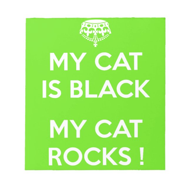 Black cat sten anteckningsblock (Framsida)