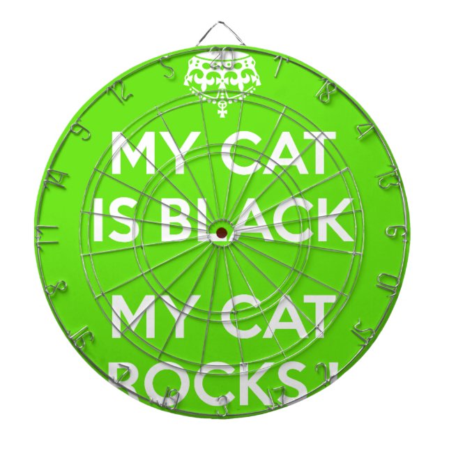Black cat sten darttavla (Framsidan)