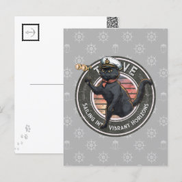 Black Cat Sunset: En resa till THRIVE Postcard Vykort
