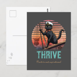 Black Cat Sunset: En resa till THRIVE Vykort