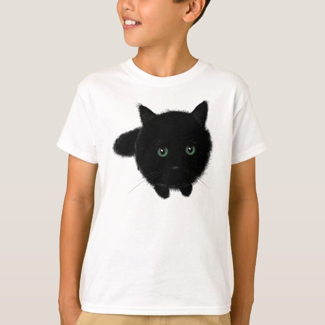 Black Cat T-shirt (Framsida)
