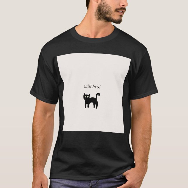 Black Cat T Shirt (Framsida)