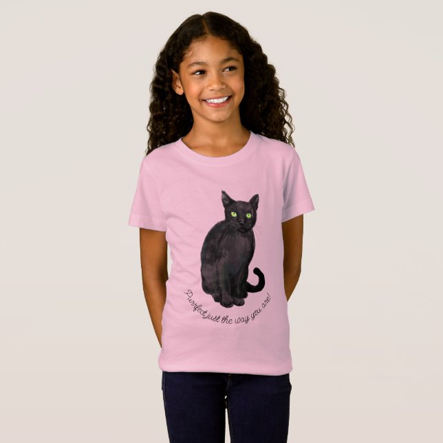 Black cat T-Shirt (Hel framsida)