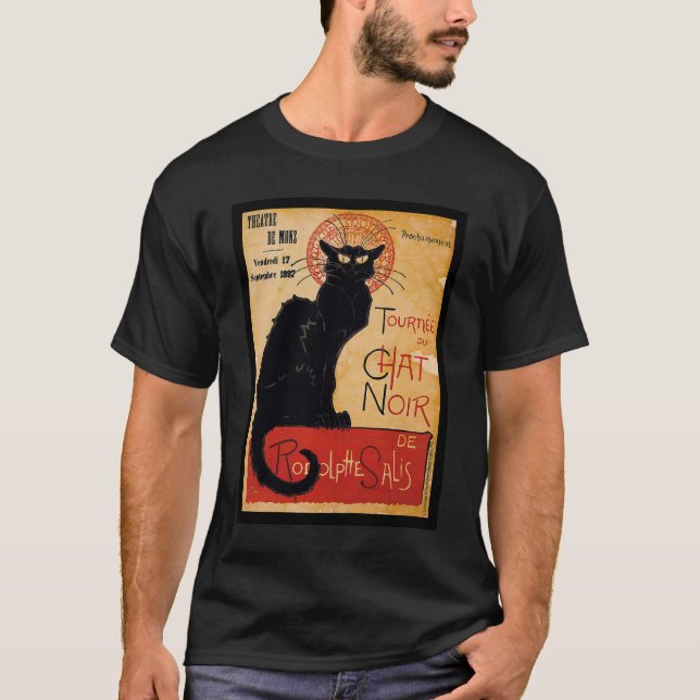 Black cat t-shirt (Framsida)