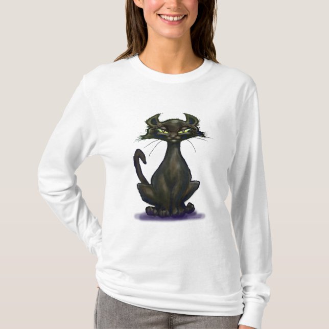 Black Cat T Shirt (Framsida)