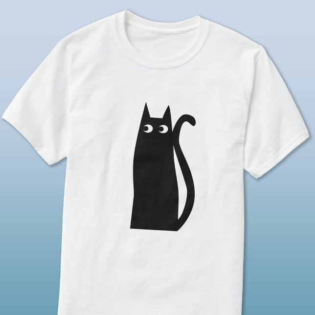 Black Cat T Shirt (Lucky black cat funny t-shirt)
