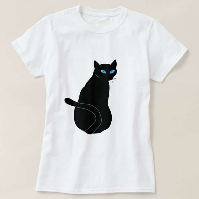 Black Cat T Shirt (Design framsida)