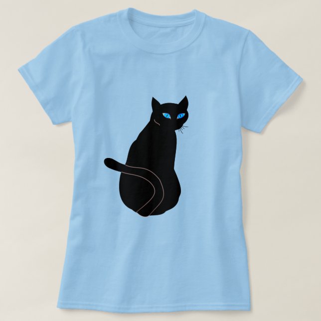 Black Cat T-Shirt (Design framsida)