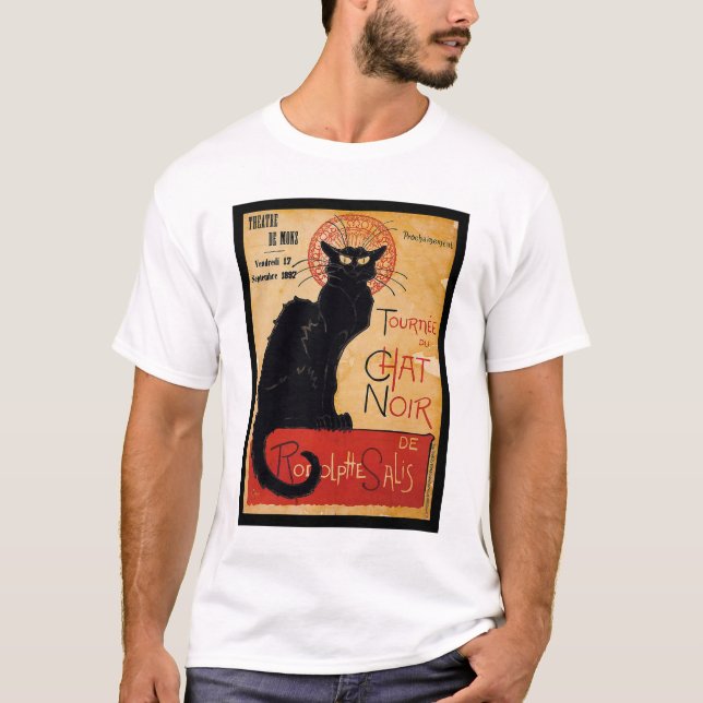 Black cat t-shirt (Framsida)