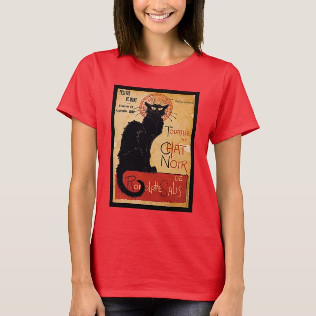 Black cat t-shirt (Framsida)