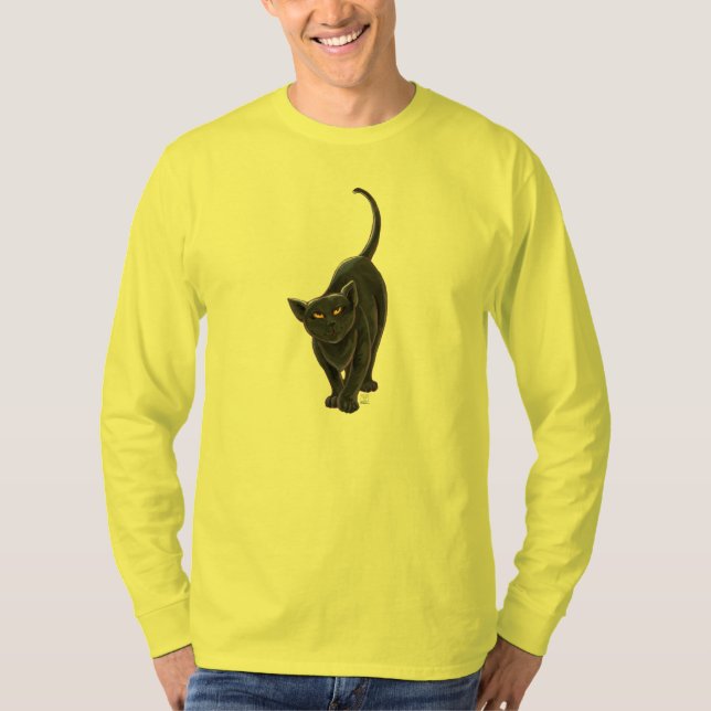 Black Cat T-Shirts (Framsida)