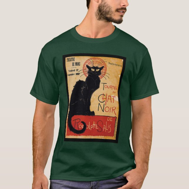 Black cat tee shirt (Framsida)