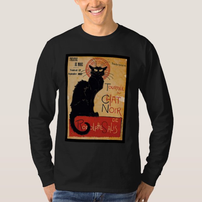 Black cat tee shirt (Framsida)