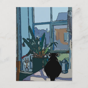 Black Cat-tittar fönster, Vykort
