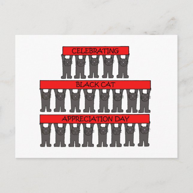 Black Cat-utvärderingsdag 17 augusti Vykort (Framsida)