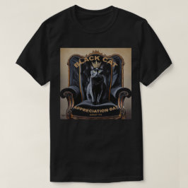 Black Cat-utvärderingsdag T Shirt