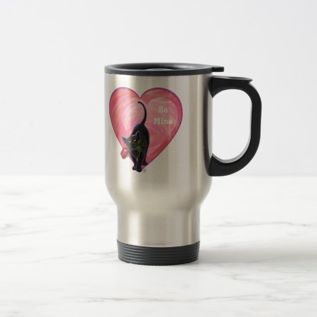 Black Cat Valentine Day Resemugg (Höger)