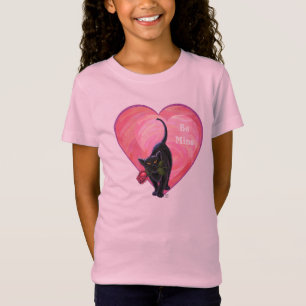 Black Cat Valentine Day Tee