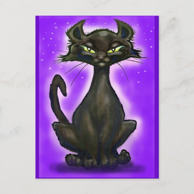 Black Cat Vykort (Framsida)