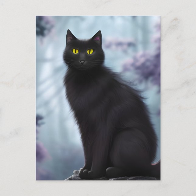 Black Cat Vykort (Framsida)