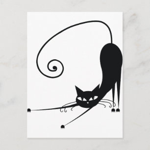Black Cat Vykort