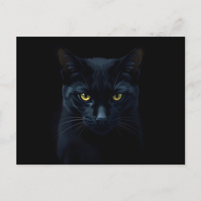 Black Cat Vykort (Framsida)