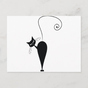 Black Cat Vykort