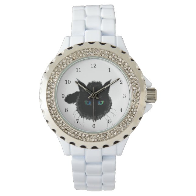 Black Cat Watch Armbandsur (Framsida)
