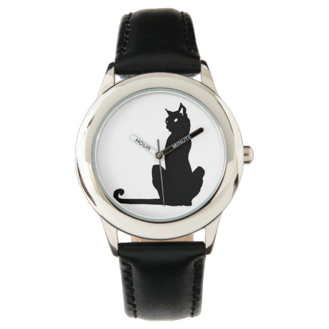 Black Cat Watch Armbandsur (Framsida)