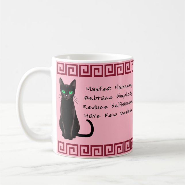 Black Cat Wisdom Mugg (Vänster)
