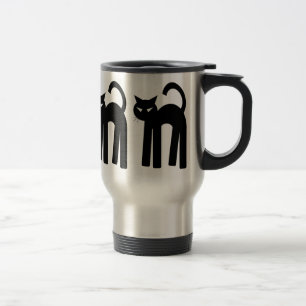 Black Cat Witch Familiar Pagan Mugg Wiccan Kopp