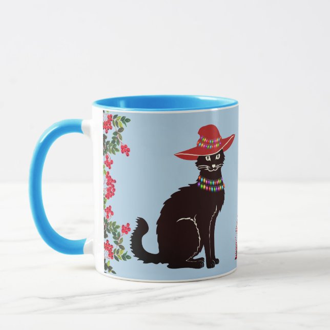 Black Cat X-mas Mugg (Vänster)