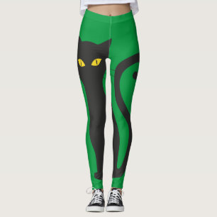 BLACK CAT YOGA BYXOR LEGGINGS